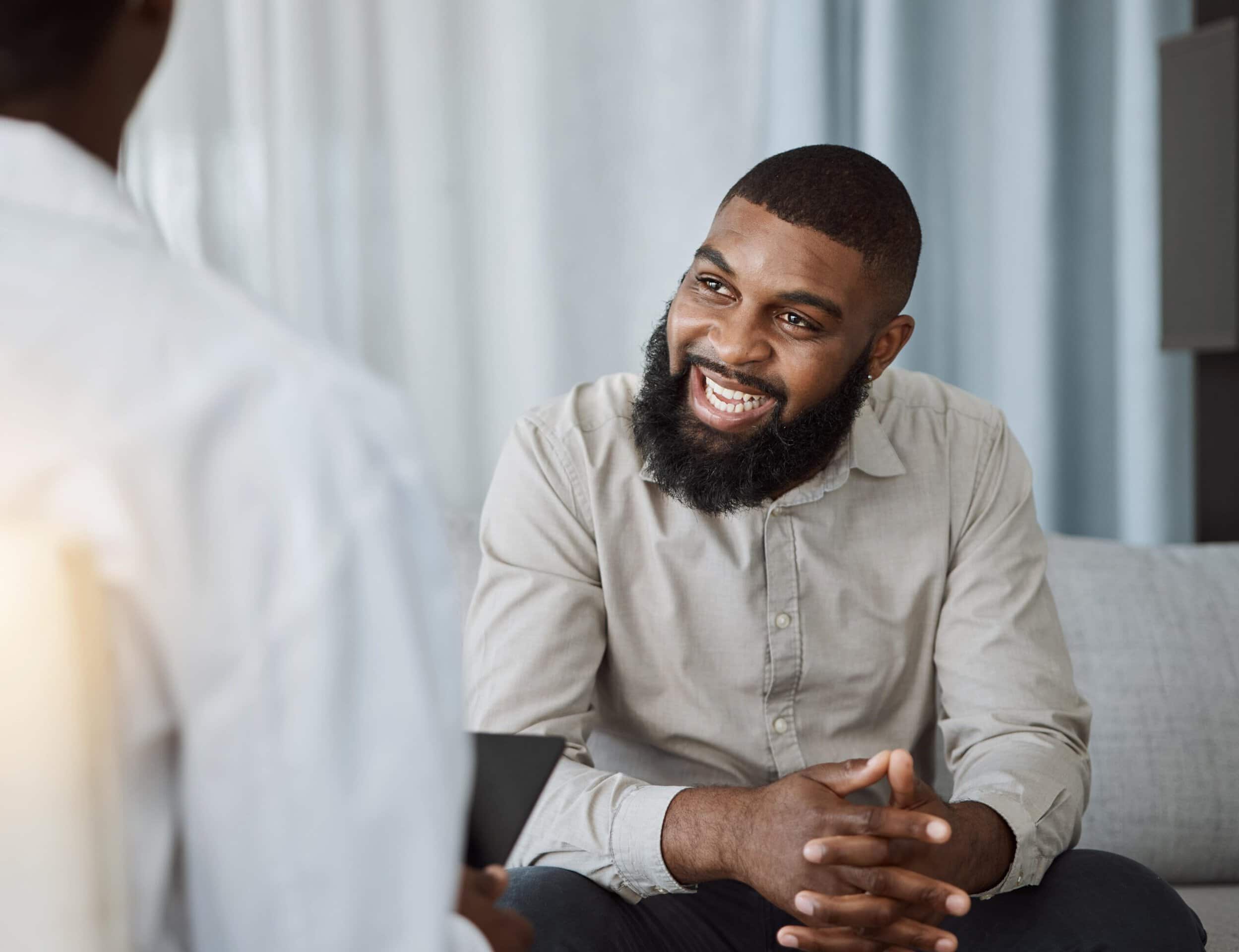 Motivational interviewing session for addiction treatment