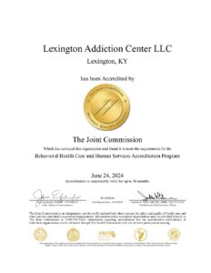 Joint Commission Certificate - Lexington